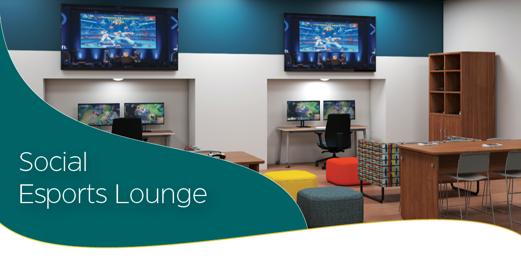 Esports lounge with MooreCo Furniture