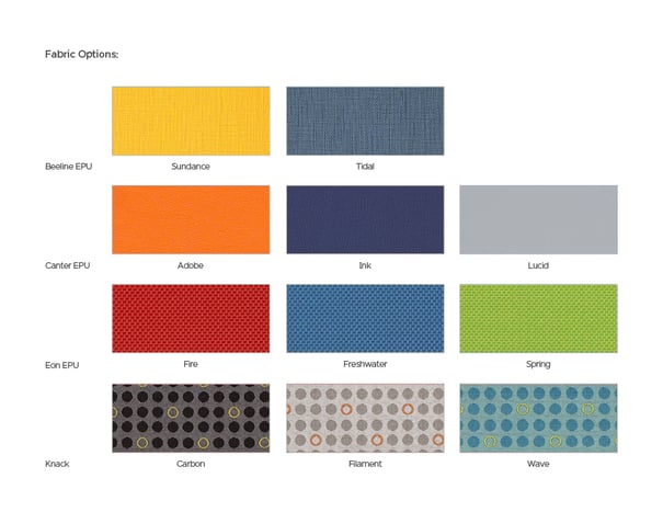 MooreCo QuickShip fabric options
