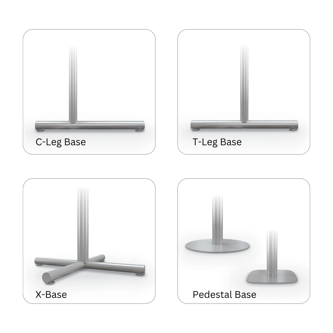 4 table base options
