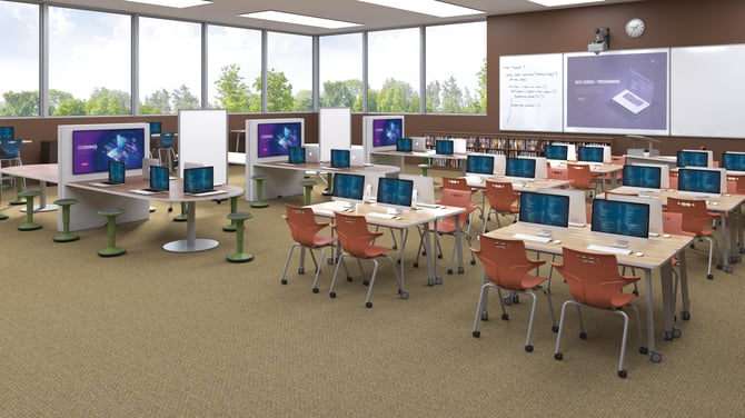 MooreCo CTE Computer Science and Engineering Classroom furniture