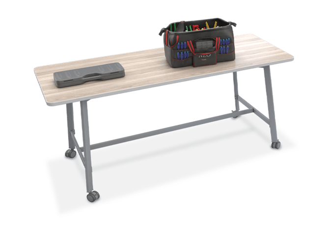 MooreCo furniture in a CTE welding classroom