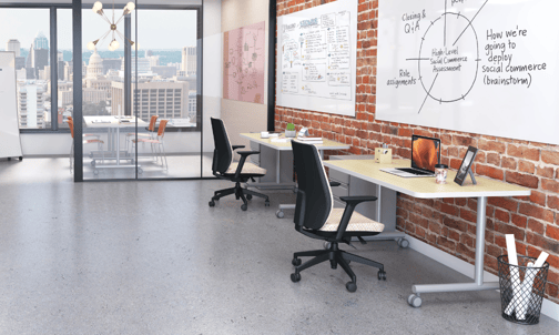 Office with Inklud furniture