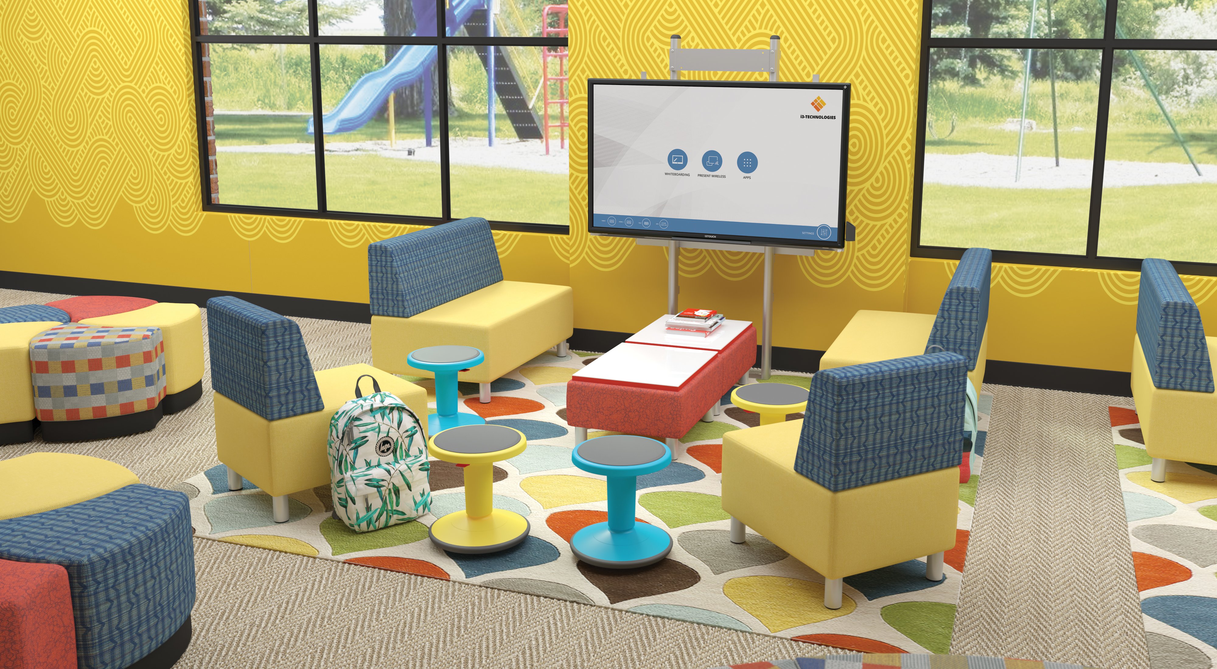 MooreCo flexible classroom furniture for students with ADHD