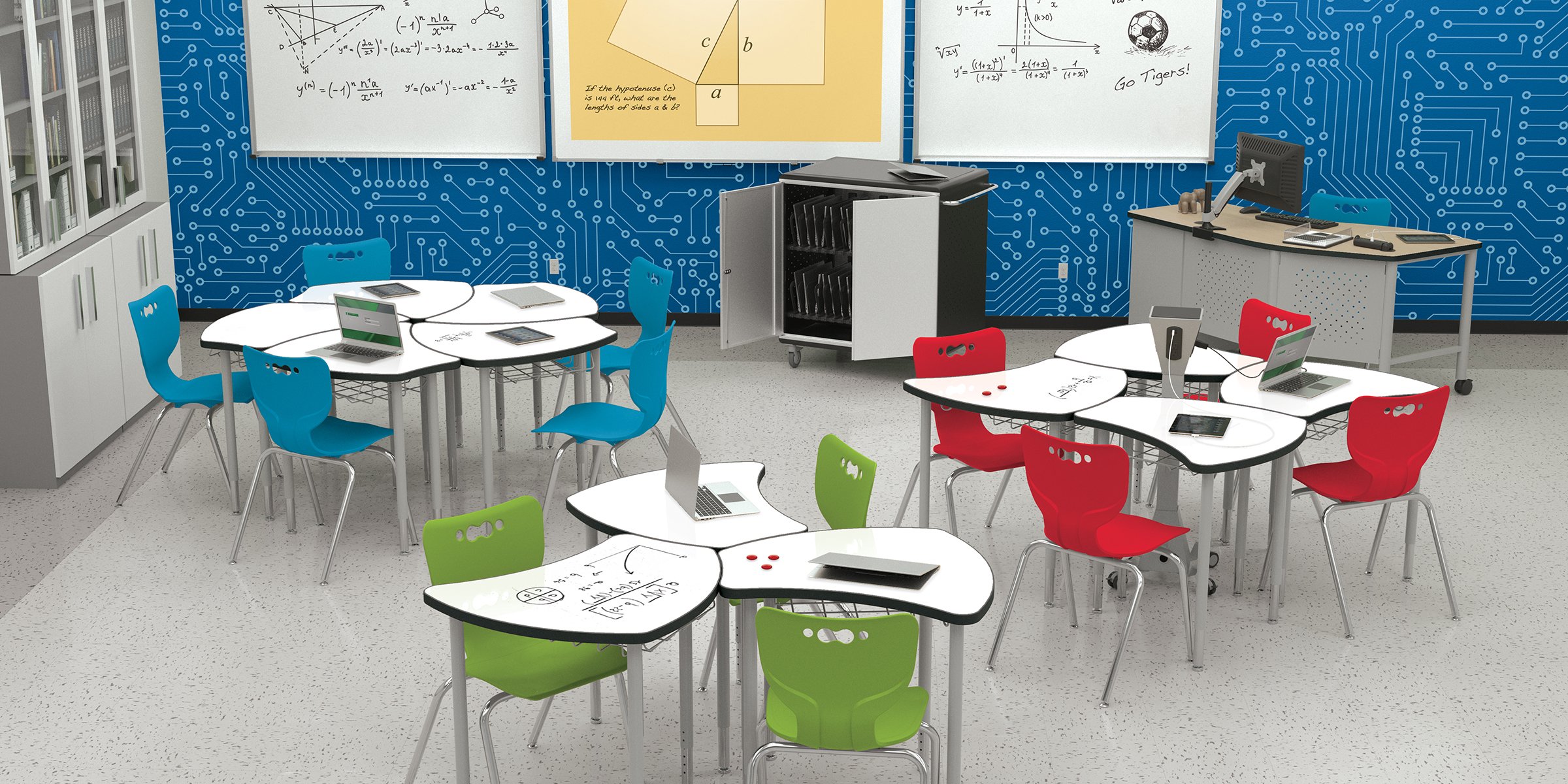 MooreCo Classroom with QuickShip furniture