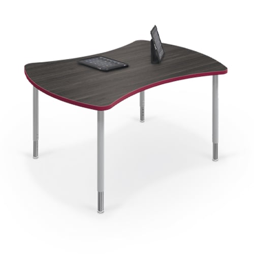 quad-desk-large-w-hierarchy-4-leg-chairs-w-ipads---edge-band-currant---top-asian-night (1)