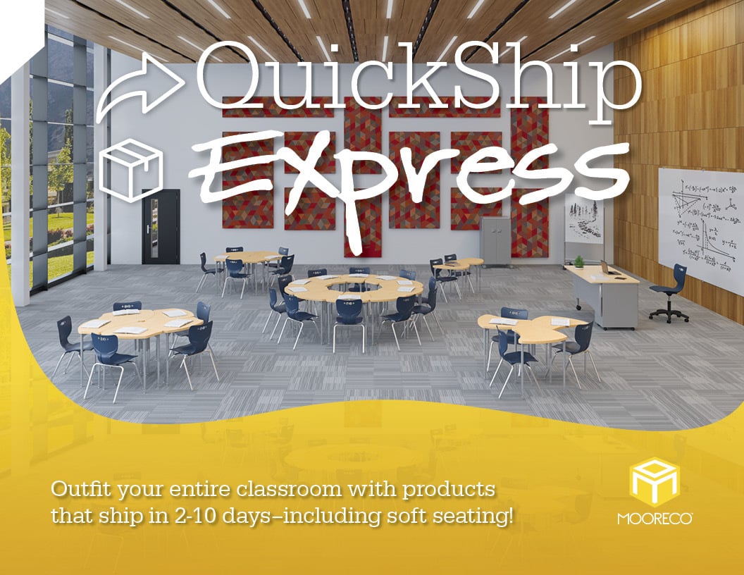 QuickShip 2024 includes soft seating! Outfit your entire classroom with products that ship in 2-10 days!