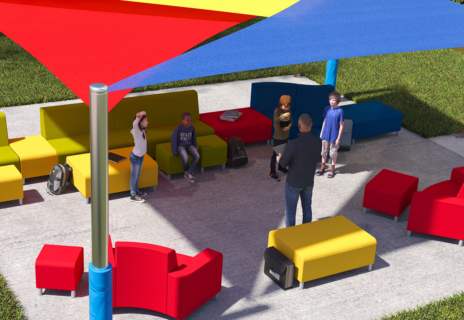 Introducing Phoeby: Weather-Resistant Outdoor Soft Seating for K-12 Schools, Colleges, and Offices